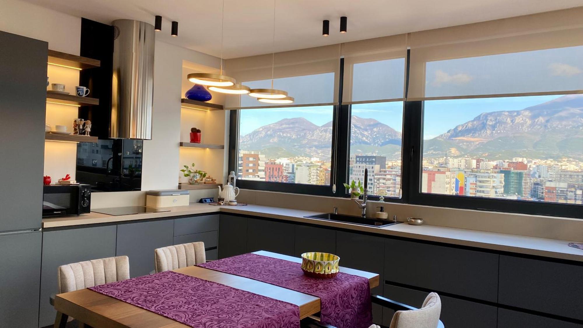 "Superattico" - Central Tirana Gorgeous Penthouse, Free Parking Eksteriør billede
